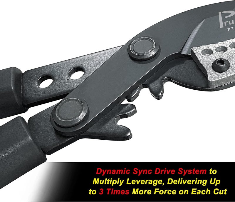 Prunrt 26-41 Inch Extendable Anvil Loppers, Sync Drive Leverage Tree Trimmers, Telescopic Pruners Heavy Duty, 2 Inch Cutting Capacity - Image 4